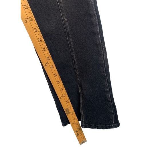 Frame‎ NWT Women's 26 Le Mini Boot Mid Rise Boot Cut Front Split Blacklake Jeans - Picture 7 of 9